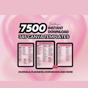 7500+ PLR MRR Canva Templates Bundle | 2025–2026 Printable Planners & Journals | DFY Digital Products