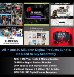 30 Million Digital Products - Re-Sellable